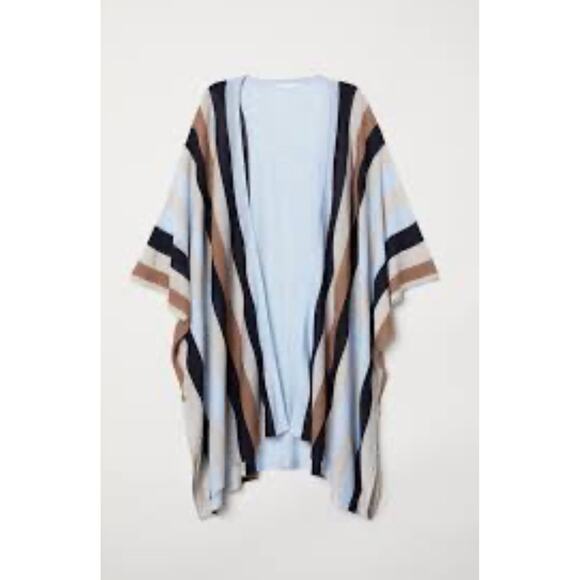 H&M FINE KNIT STRIPED KIMONO - Picture 2 of 3